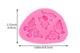 Molde silicona 3 mariposas